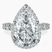 Pre-Designed Platinum Enchanté Side Stones Halo Lab Diamond Ring