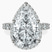 Pre-Designed Platinum Enchanté Side Stones Halo Lab Diamond Ring