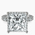 Pre-Designed Platinum Enchanté Side Stones Halo Lab Diamond Ring