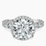 Pre-Designed Platinum Enchanté Side Stones Halo Lab Diamond Ring
