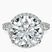 Pre-Designed Platinum Enchanté Side Stones Halo Lab Diamond Ring