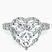Pre-Designed 18kt Yellow Gold Enchanté Side Stones Halo Lab Diamond Ring