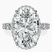 Pre-Designed 18kt Yellow Gold Enchanté Side Stones Halo Lab Diamond Ring