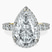 Pre-Designed 10kt Yellow Gold Enchanté Side Stones Halo Lab Diamond Ring