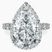 Pre-Designed 18kt Yellow Gold Enchanté Side Stones Halo Lab Diamond Ring