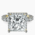 Pre-Designed 14kt Yellow Gold Enchanté Side Stones Halo Lab Diamond Ring