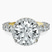 Pre-Designed 14kt Yellow Gold Enchanté Side Stones Halo Lab Diamond Ring