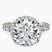 Pre-Designed 14kt Yellow Gold Enchanté Side Stones Halo Lab Diamond Ring