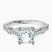 Pre-Designed 10kt White Gold Odyssey Hidden Halo Lab Diamond Ring