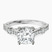 Pre-Designed 10kt White Gold Odyssey Hidden Halo Lab Diamond Ring