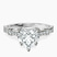 Pre-Designed 10kt White Gold Odyssey Hidden Halo Lab Diamond Ring