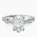 Pre-Designed 10kt White Gold Odyssey Hidden Halo Lab Diamond Ring