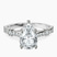 Pre-Designed 10kt White Gold Odyssey Hidden Halo Lab Diamond Ring