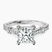 Pre-Designed 10kt White Gold Odyssey Hidden Halo Lab Diamond Ring