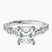 Pre-Designed 10kt White Gold Odyssey Hidden Halo Lab Diamond Ring