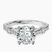 Pre-Designed 10kt White Gold Odyssey Hidden Halo Lab Diamond Ring