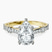 Pre-Designed 10kt Yellow Gold Odyssey Hidden Halo Lab Diamond Ring