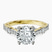 Pre-Designed 10kt Yellow Gold Odyssey Hidden Halo Lab Diamond Ring