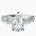 Ciara Petite Station Style Lab Diamond Engagement Ring in Platinum