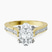 Delphie Channel Set Lab Diamond Engagement Ring in 10kt Yellow Gold