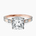 Pre-Designed 9ct Rose Gold Majestic Love Lab Diamond Accent Ring