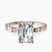 Pre-Designed 9ct Rose Gold Majestic Love Lab Diamond Accent Ring