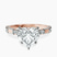 Pre-Designed 9ct Rose Gold Majestic Love Lab Diamond Accent Ring