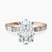 Pre-Designed 9ct Rose Gold Majestic Love Lab Diamond Accent Ring