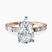 Pre-Designed 9ct Rose Gold Majestic Love Lab Diamond Accent Ring