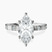 Pre-Designed Platinum Majestic Love Lab Diamond Accent Ring