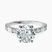 Pre-Designed 10kt White Gold Majestic Love Lab Diamond Accent Ring