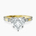 Pre-Designed 18kt Yellow Gold Majestic Love Lab Diamond Accent Ring