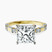 Pre-Designed 14kt Yellow Gold Majestic Love Lab Diamond Accent Ring