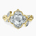 Garden Bloom Side Stone Lab Diamond Engagement Ring in 10kt Yellow Gold