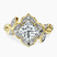Garden Bloom Side Stone Lab Diamond Engagement Ring in 10kt Yellow Gold