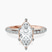 Adele Secret Double Halo Lab Diamond Engagement Ring in 10kt Rose Gold