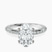Adele Secret Double Halo Lab Diamond Engagement Ring in 10kt White Gold