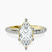 Adele Secret Double Halo Lab Diamond Engagement Ring in 10kt Yellow Gold