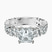 Skylar Side Stone Encrusted Lab Diamond Engagement Ring in 14ct White Gold