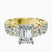 Pre-Designed 10kt Yellow Gold Skylar Side Stone Encrusted Lab Diamond Ring