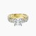 Pre-Designed 10kt Yellow Gold Skylar Side Stone Encrusted Lab Diamond Ring