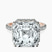 Pre-Designed 10kt Rose Gold Cleopatra Halo Lab Diamond Ring