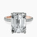 Pre-Designed 10kt Rose Gold Cleopatra Halo Lab Diamond Ring