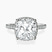 Pre-Designed 14kt White Gold Cleopatra Halo Lab Diamond Ring
