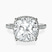 Pre-Designed 14kt White Gold Cleopatra Halo Lab Diamond Ring