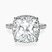 Pre-Designed 14kt White Gold Cleopatra Halo Lab Diamond Ring