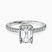 Pre-Designed 10kt White Gold Cleopatra Halo Lab Diamond Ring