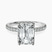 Pre-Designed 14kt White Gold Cleopatra Halo Lab Diamond Ring