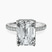 Pre-Designed 14kt White Gold Cleopatra Halo Lab Diamond Ring