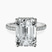 Pre-Designed 14kt White Gold Cleopatra Halo Lab Diamond Ring